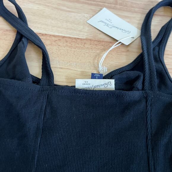 Universal Thread Women's Black Ribbed Corset Tank - Size XL - NWT - Picture 3 of 8